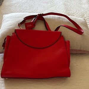 BNWOT Red Kate Spade Saturday "The A" satchel or crossbody bag. BEAUTIFUL